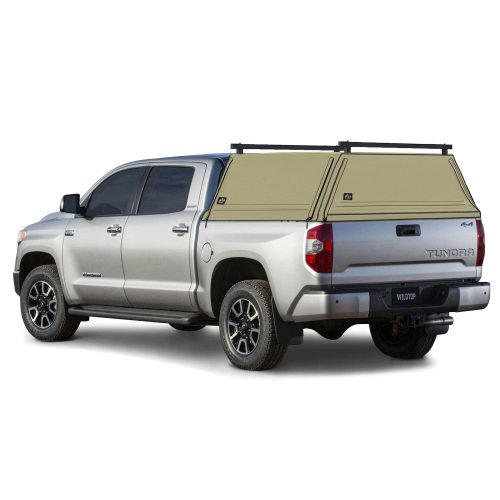 wildtop soft camper shell no windows tan 2007 2013 wildtop soft truck cap for 2007 2021 toyota tundra 5 7 bed 66 7 in 42363968749781