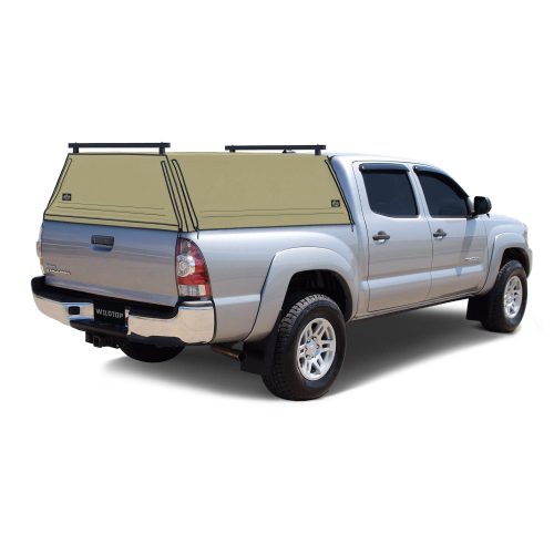 wildtop soft camper shell no windows tan wildtop soft truck cap for 2004 2015 2nd gen toyota tacoma 5ft bed 61 in 42363966816469