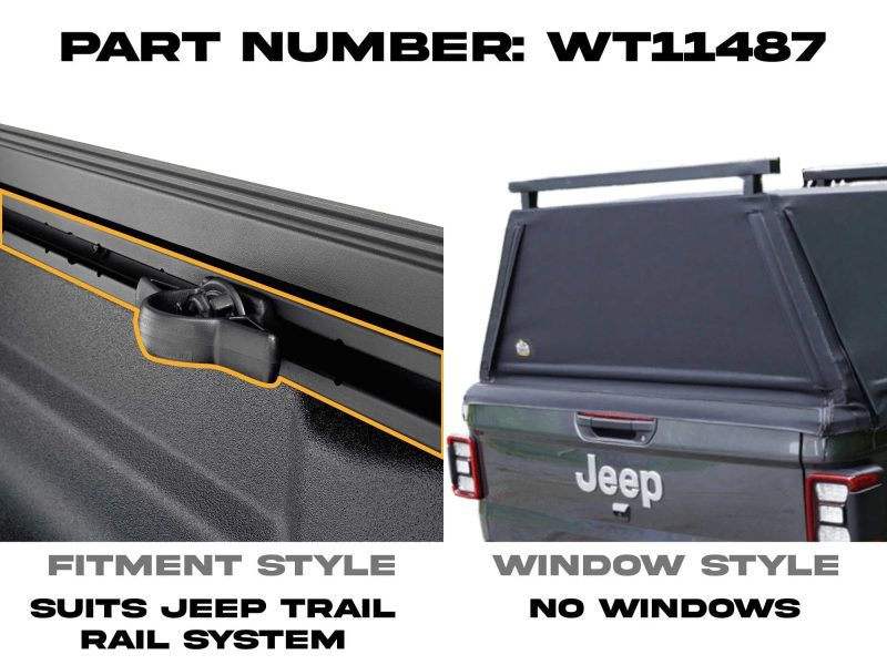 wildtop soft camper shell wildtop jeep gladiator bed cap 2020 current 5ft 60 3 in 42363939160277