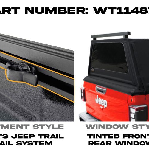 wildtop soft camper shell wildtop jeep gladiator bed cap 2020 current 5ft 60 3 in 42363939225813