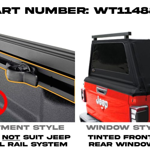 wildtop soft camper shell wildtop jeep gladiator bed cap 2020 current 5ft 60 3 in 42363939258581